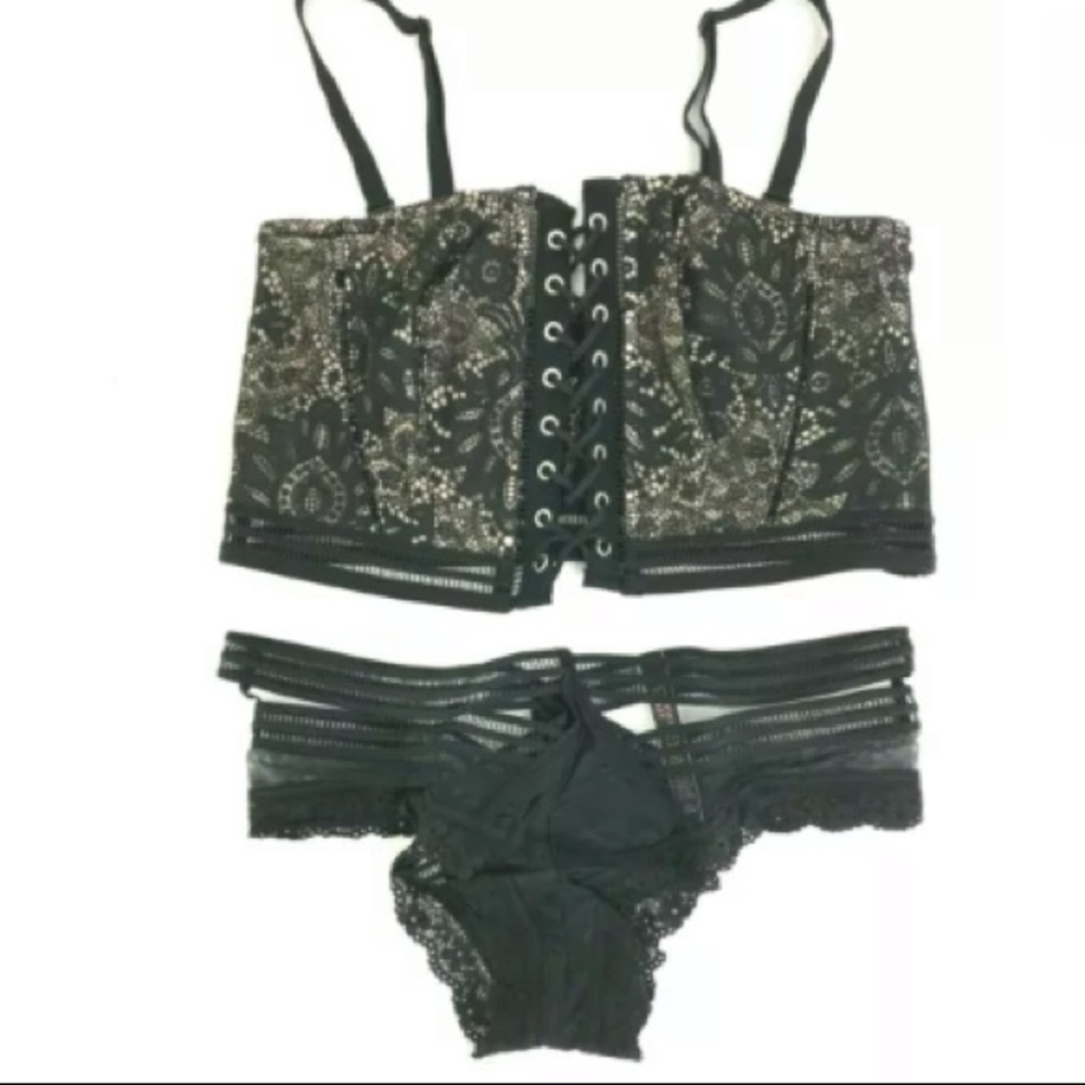 Victoria's Secret Very Sexy Malibu Bustier Panty L